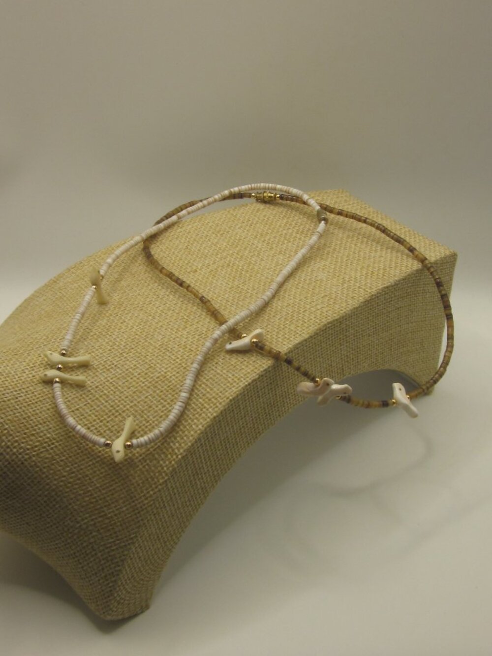 Acrylic Beaded Necklaces with Doves